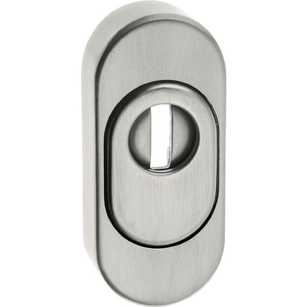 Produktabbildung: EDI Schlüsselrosette 0815/0000, Schildstärke 14,5 mm PZ, Edelstahl EST, oval