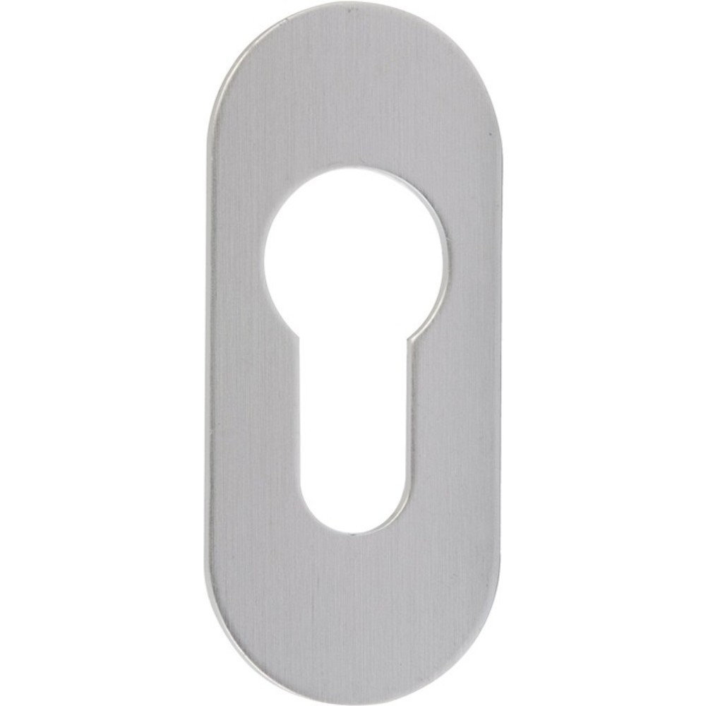 Produktabbildung: EDI Schlüsselrosette 817/3003, Schildstärke 2,5 mm PZ, Edelstahl EST, oval
