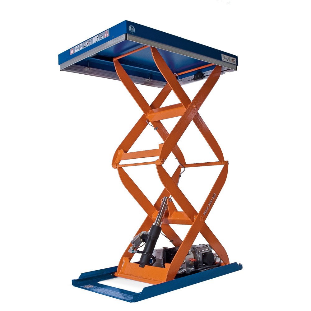 Produktabbildung: EdmoLift® Doppelscheren-Hubtisch C-Serie, TK 200 kg, Plattform à 900 x 600 mm