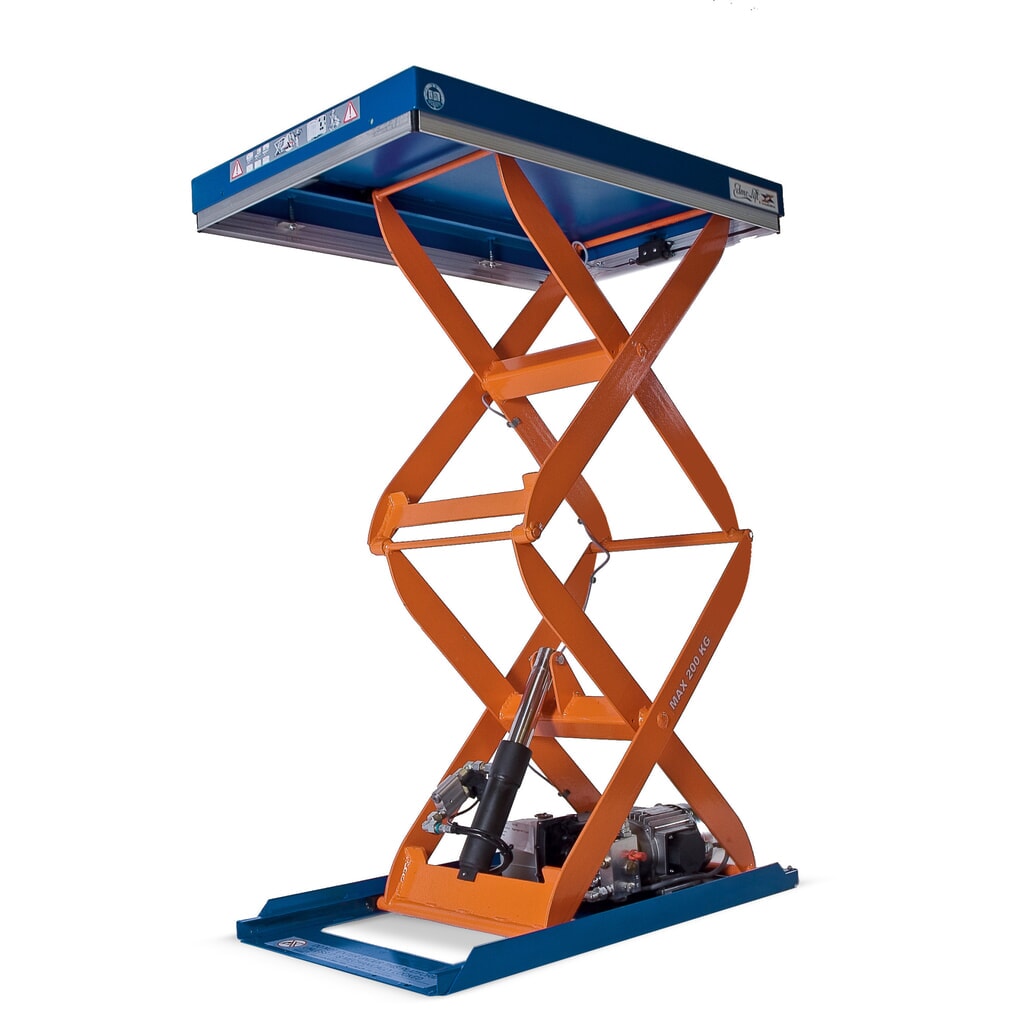 Produktabbildung: EdmoLift® Doppelscheren-Hubtisch C-Serie, TK 200 kg, Plattform à 900 x 600 mm