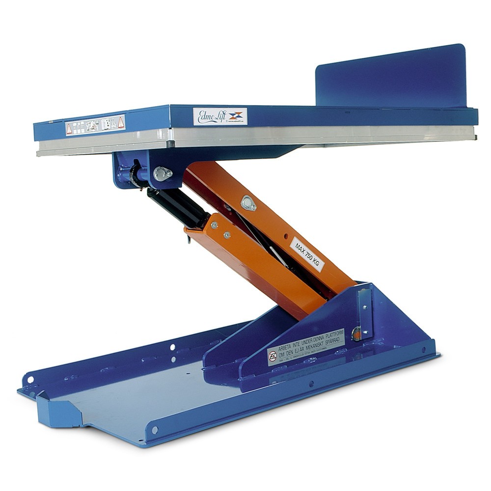 EdmoLift® Hub-Neigegerät mit geschlossener Plattform, Hub 235 - 820 mm, TK 750 kg Produktabbildung: EdmoLift® Hub-Neigegerät mit geschlossener Plattform, Hub 235 - 820 mm, TK 750 kg
