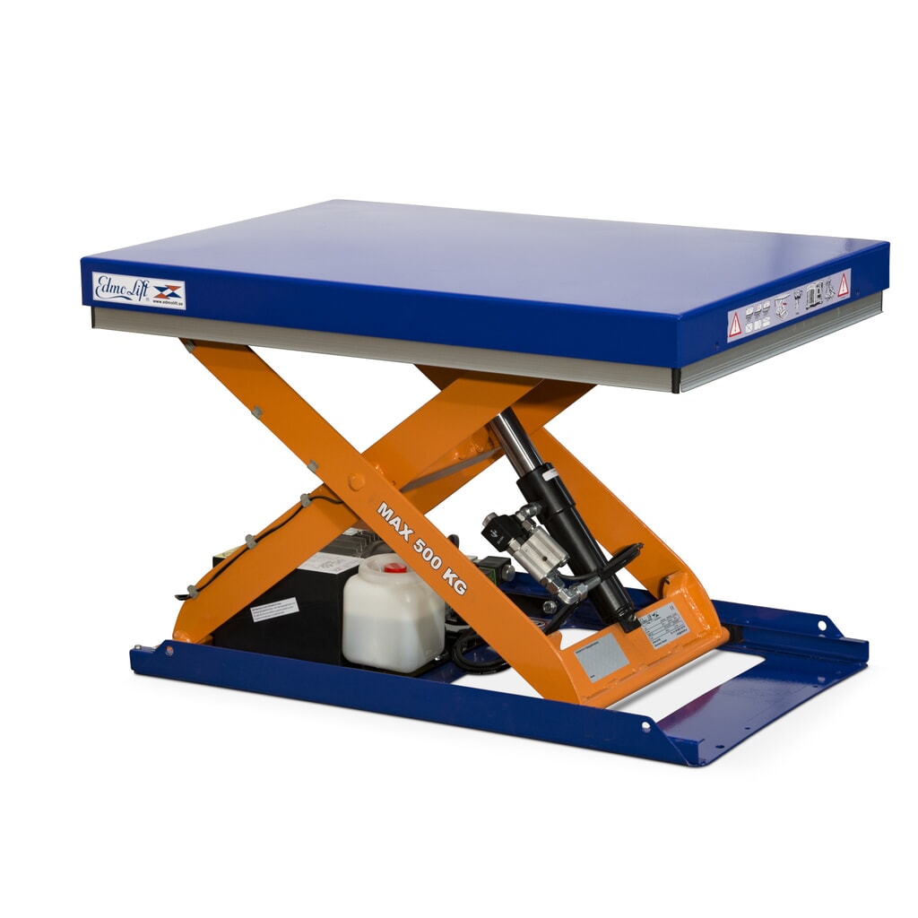 EdmoLift® Scheren-Hubtisch C-Serie, TK 500 kg, Plattform à 900 x 600 mm Produktabbildung: EdmoLift® Scheren-Hubtisch C-Serie, TK 500 kg, Plattform à 900 x 600 mm