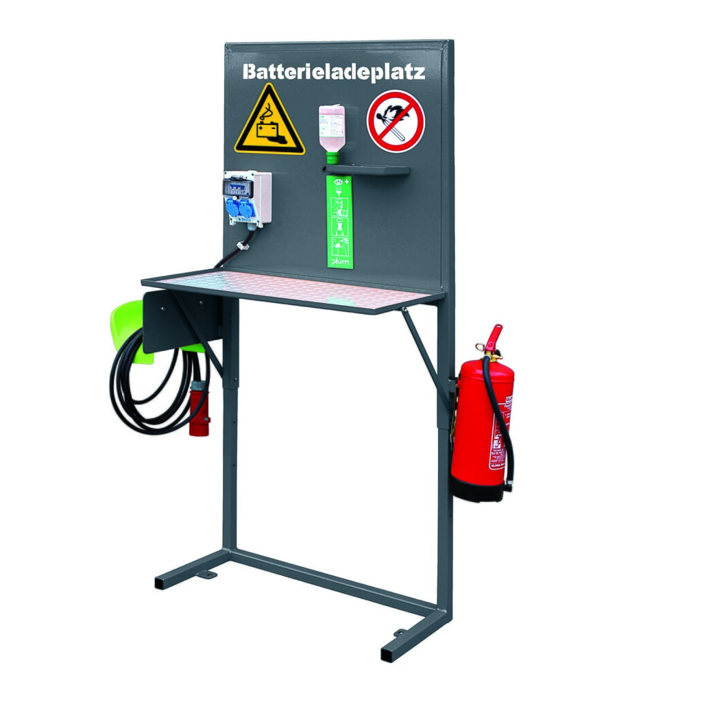 Produktabbildung: Eichinger® Batterie-Ladeplatz gem. GroLa BG und VdS-Infoblatt 2259, 2116.1 anthrazitgrau