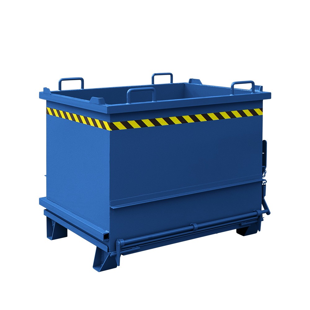 Produktabbildung: Eichinger® Baustoff-Container mit Klappboden, 1500 kg, 750 Liter, enzianblau