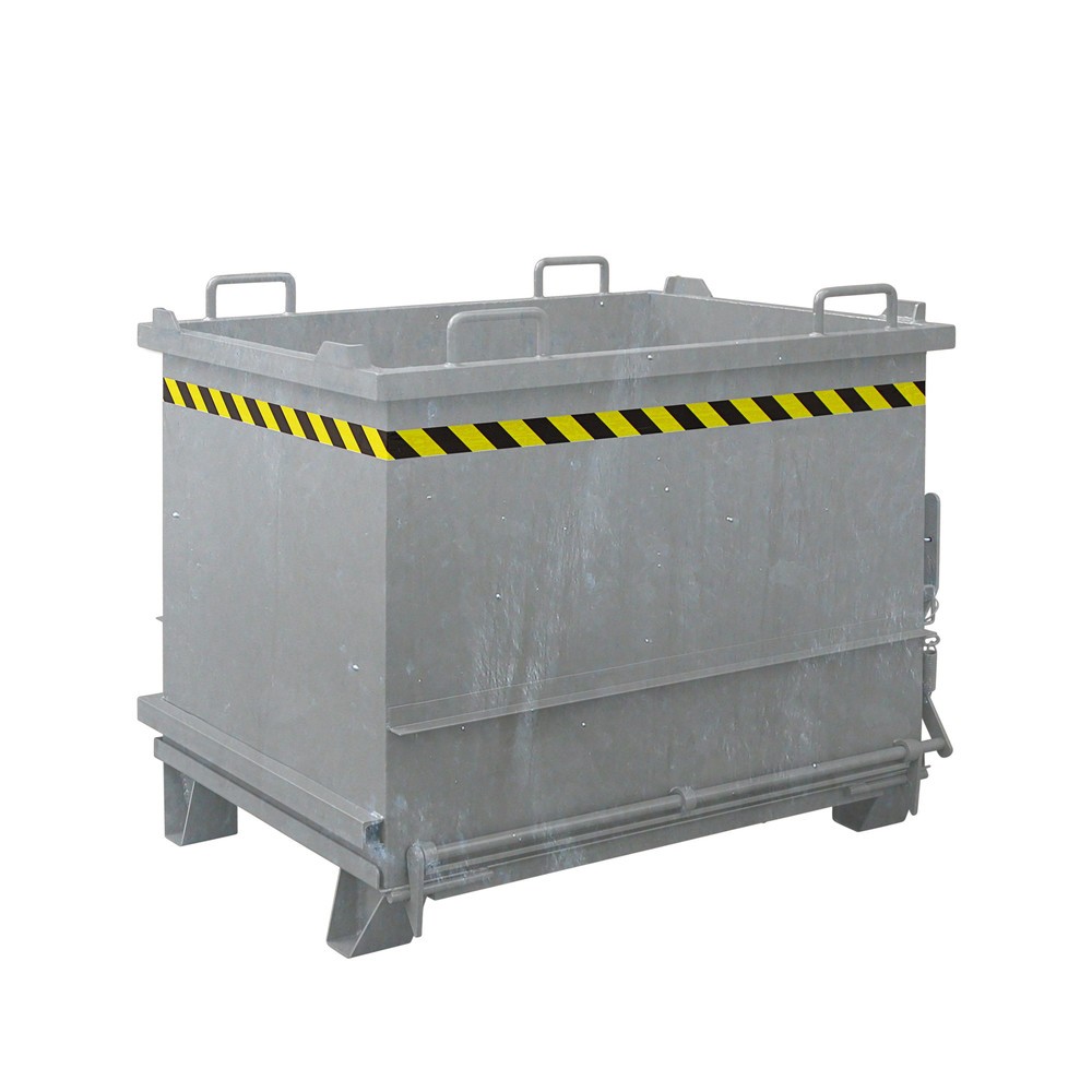 Produktabbildung: Eichinger® Baustoff-Container mit Klappboden, 1500 kg, 750 Liter, feuerverzinkt