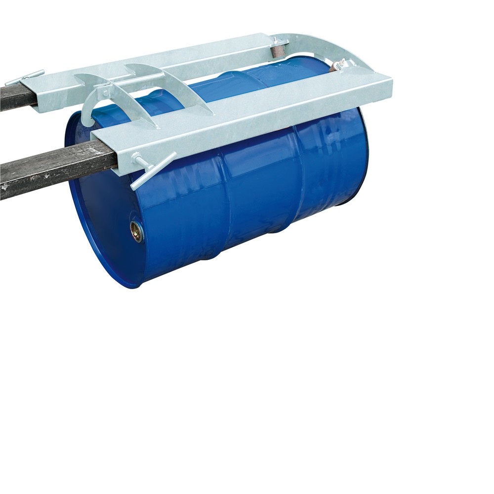 Produktabbildung Nr. 1: Eichinger® Fassgreifer für liegende Sicken-Fässer, 1 x Fass feuerverzinkt