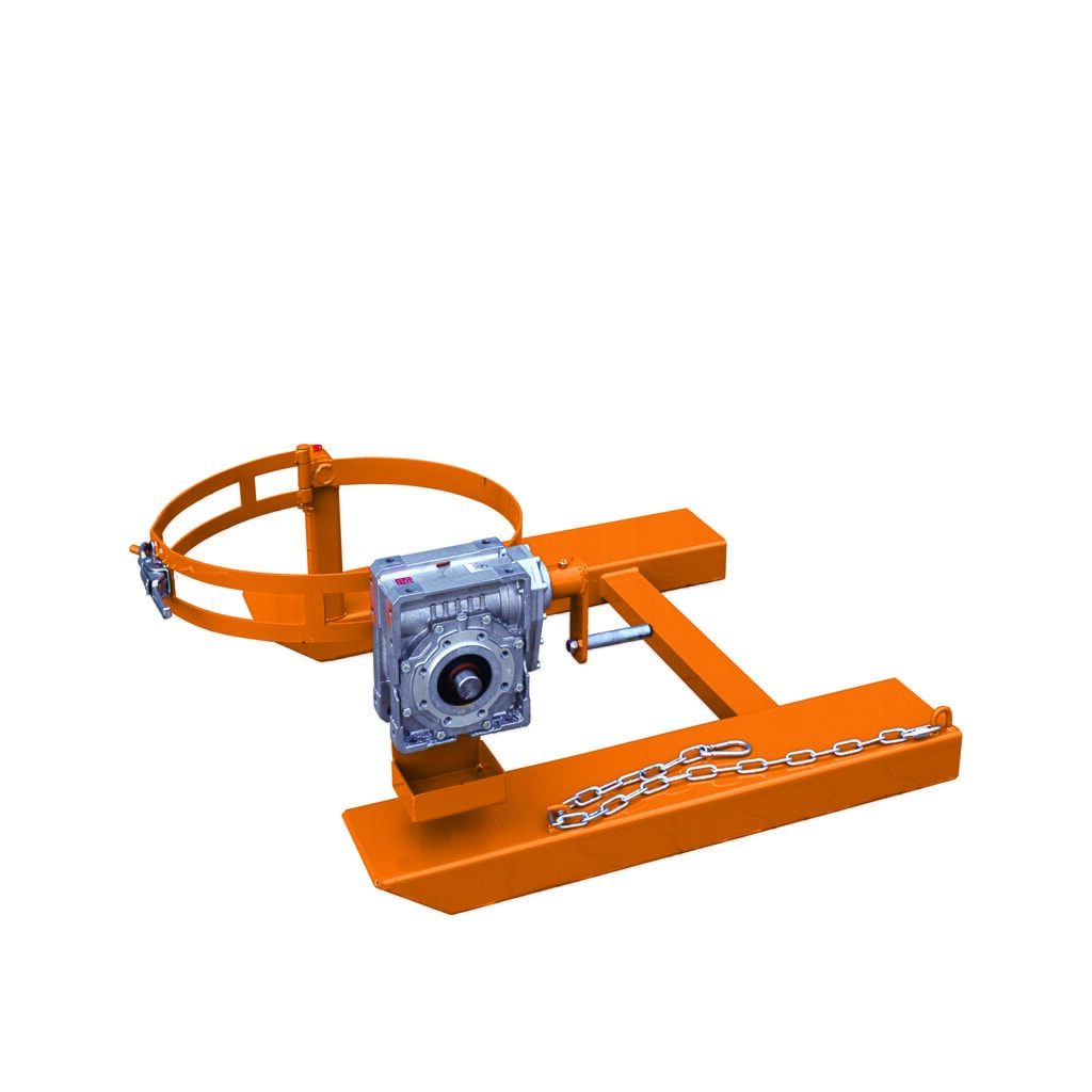 Eichinger® Fasskipper, Kurbel, 1 x Fass reinorange Produktabbildung: Eichinger® Fasskipper, Kurbel, 1 x Fass reinorange