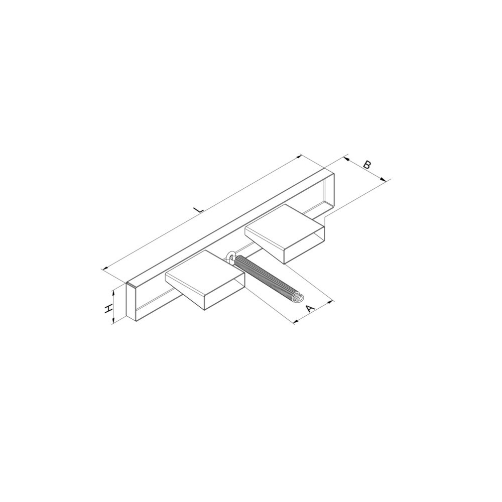 Produktabbildung Nr. 2: Eichinger® Gabelzinken-Schutzbalken 1000 mm, rot-weiße Warnmarkierung, feuerverzinkt