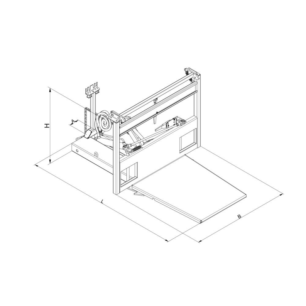 Produktabbildung Nr. 3: Eichinger® Gitterboxenkipper für Gitterbehälter in Euro-Norm, reinorange
