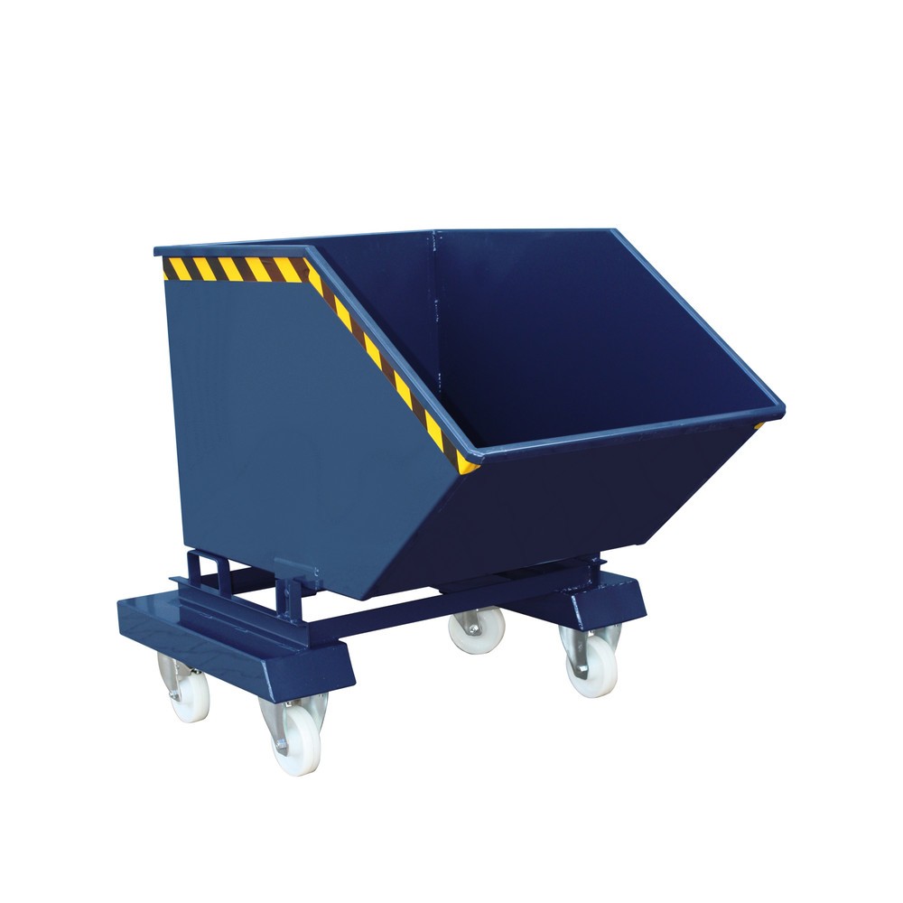 Produktabbildung: Eichinger® Kastenwagen mit Rollen und Einfahrtaschen, 300 kg, 750 Liter, enzianblau