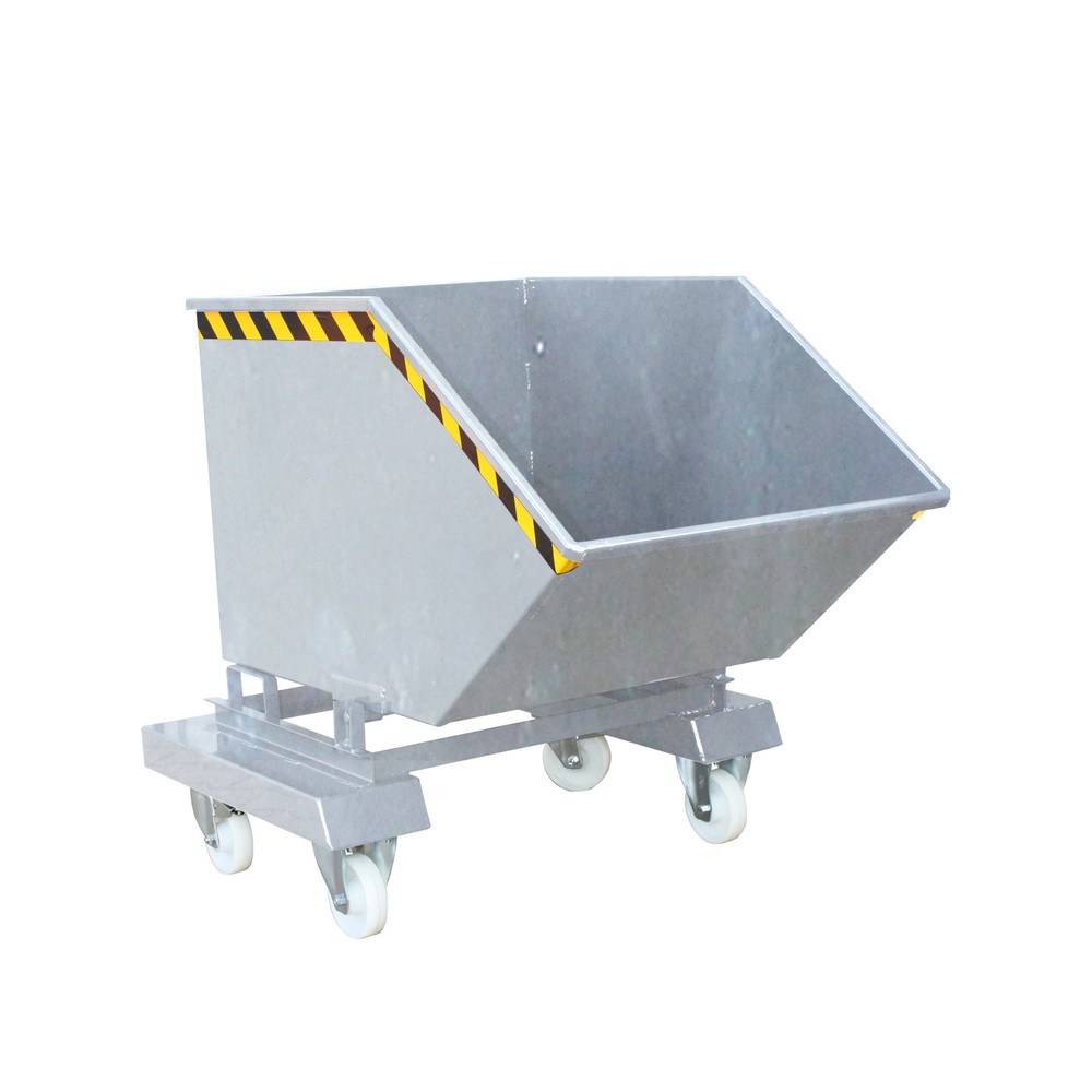 Produktabbildung: Eichinger® Kastenwagen mit Rollen und Einfahrtaschen, 300 kg, 200 Liter, feuerverzinkt
