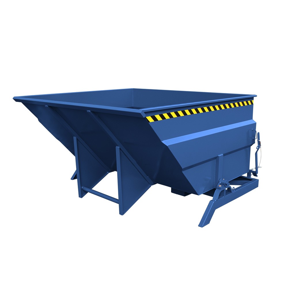 Produktabbildung Nr. 1: Eichinger® Kippbehälter extragroß und massiv, 2500 kg, 3000 Liter, enzianblau