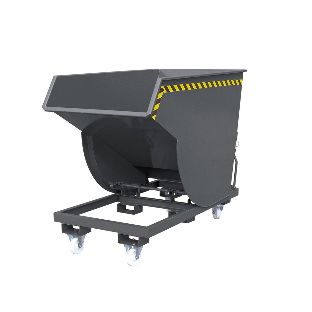 Produktabbildung: Eichinger® Kippbehälter in hoher Bauhöhe, 2500 kg, 500 Liter, anthrazitgrau