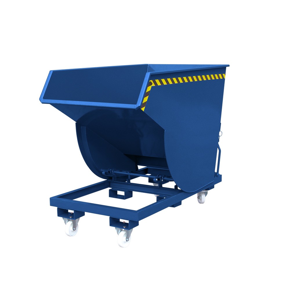 Produktabbildung: Eichinger® Kippbehälter in hoher Bauhöhe, 2500 kg, 500 Liter, enzianblau
