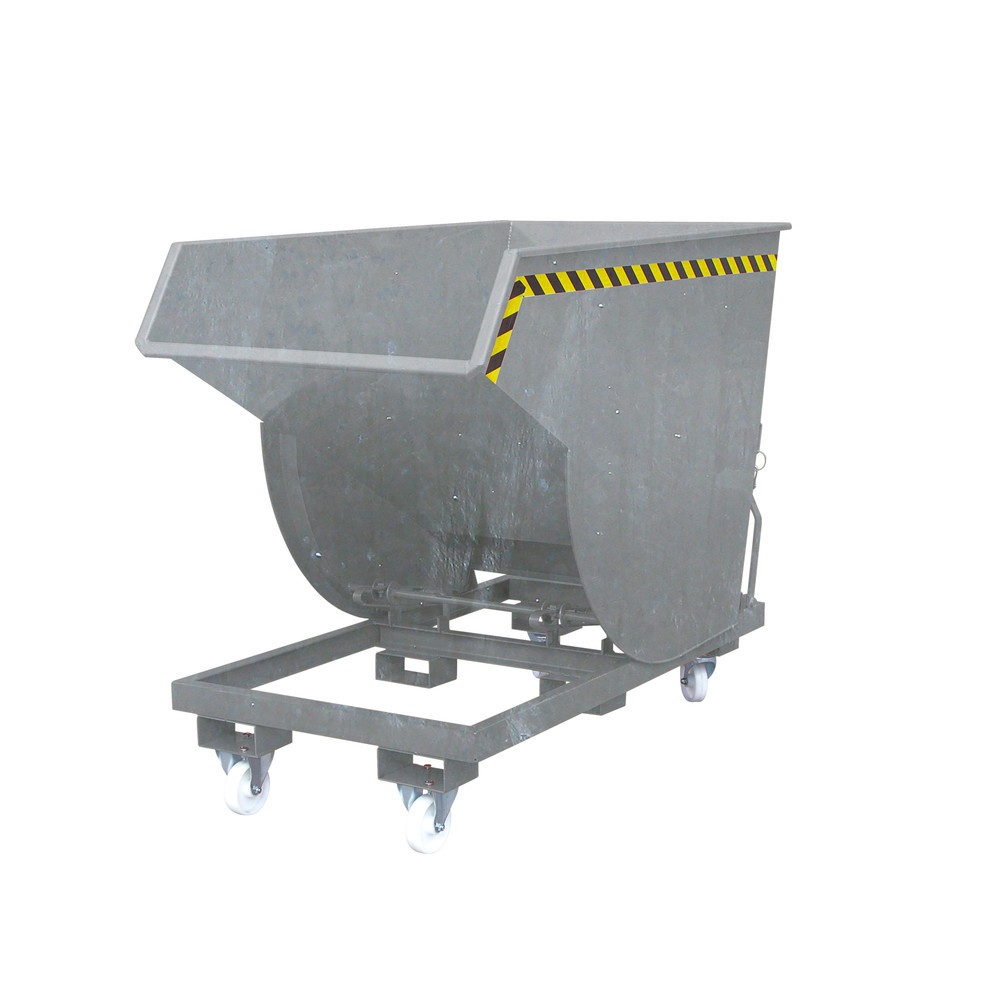 Produktabbildung: Eichinger® Kippbehälter in hoher Bauhöhe, 2500 kg, 500 Liter, feuerverzinkt