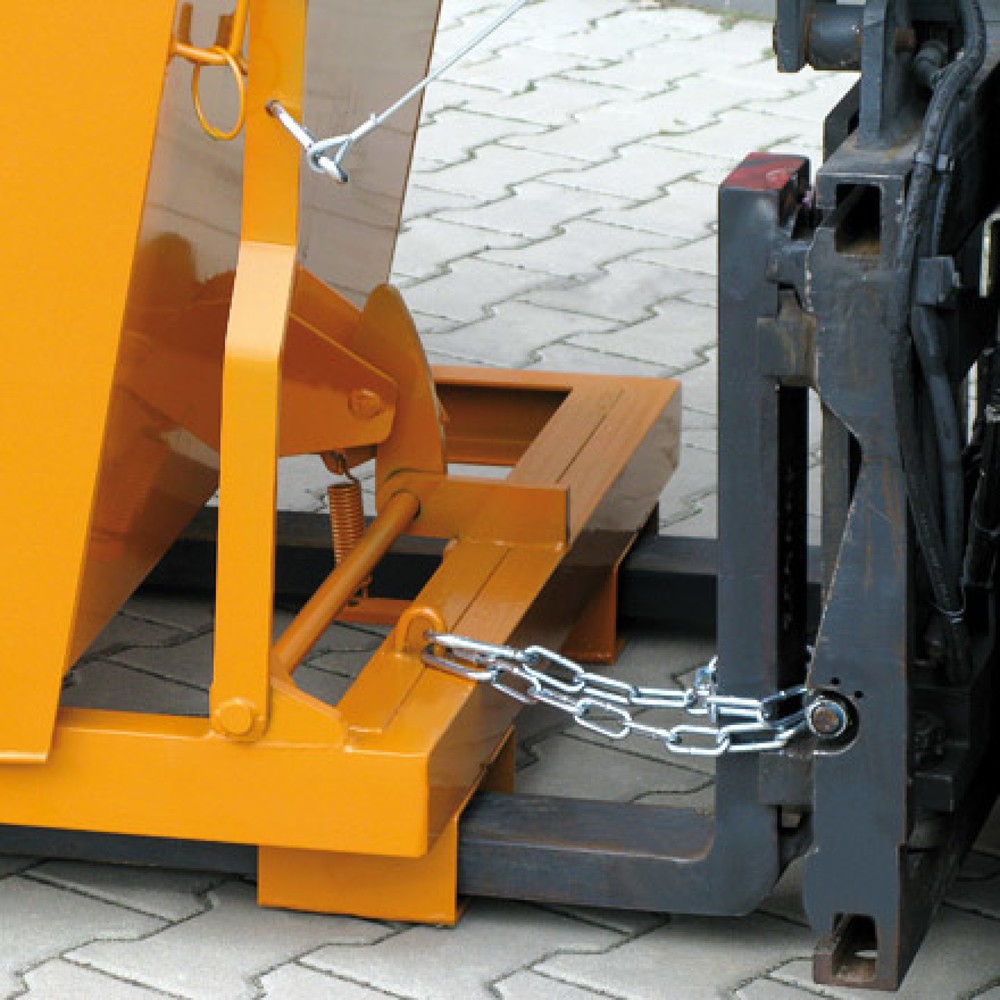 Produktabbildung Nr. 4: Eichinger® Kippbehälter in hoher Bauhöhe, 3500 kg, 2500 Liter, reinorange