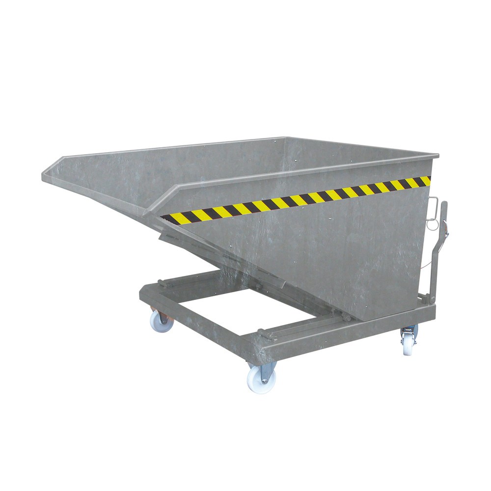 Produktabbildung Nr. 1: Eichinger® Kippbehälter in niedriger Bauhöhe, 1000 kg, 750 Liter, feuerverzinkt