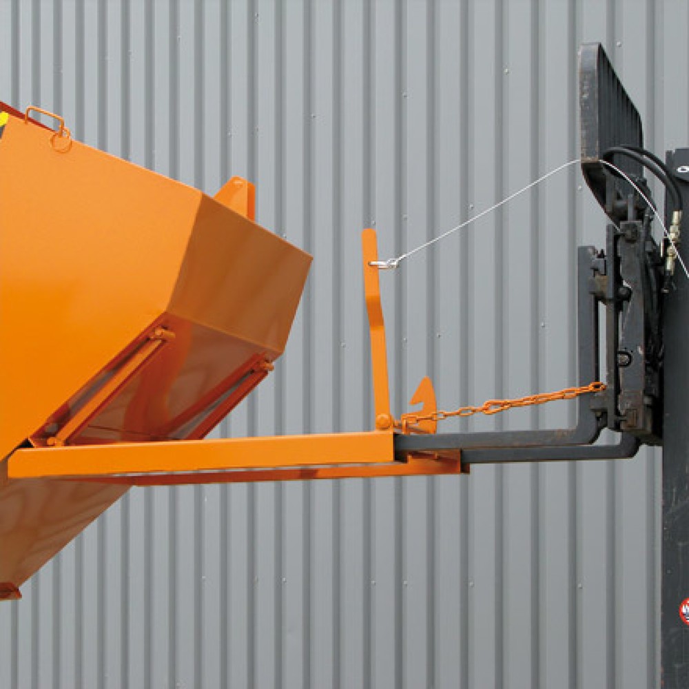 Produktabbildung Nr. 5: Eichinger® Kippbehälter in niedriger Bauhöhe, 1000 kg, 750 Liter, feuerverzinkt