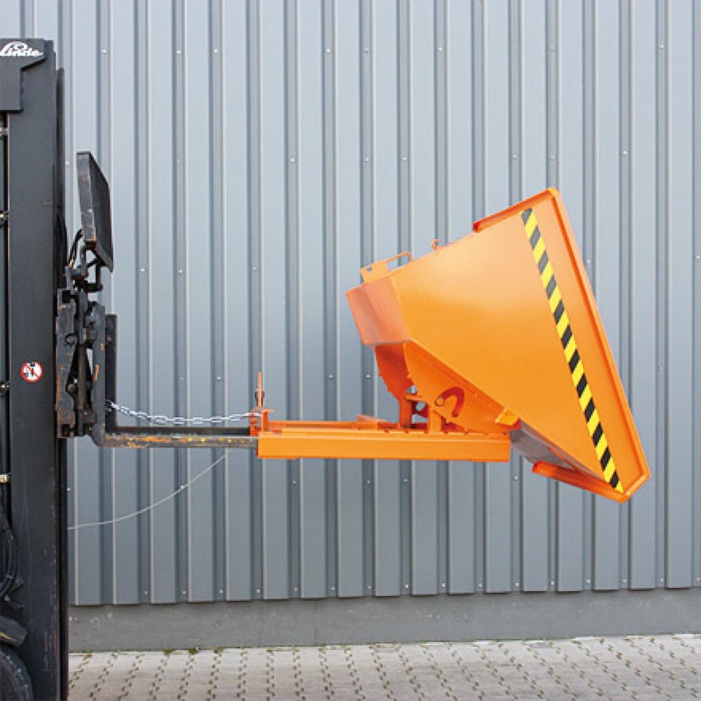 Produktabbildung Nr. 2: Eichinger® Kippbehälter mit Abrollkufen, 1500 kg, 1250 Liter, enzianblau