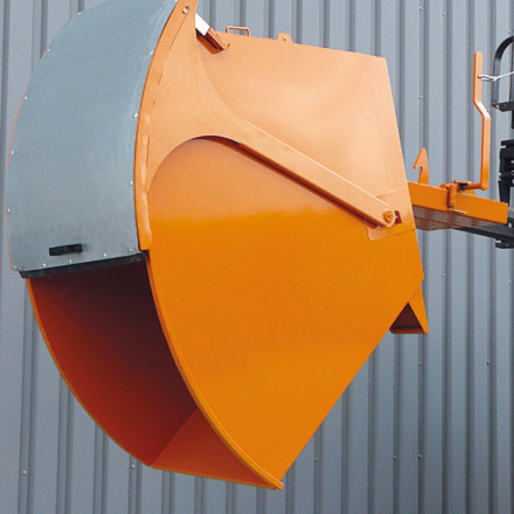 Produktabbildung Nr. 5: Eichinger® Kippbehälter mit Runddeckel, 1000 kg, 1000 Liter, anthrazitgrau