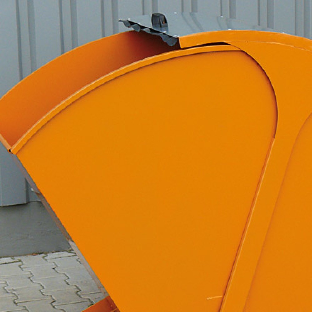 Produktabbildung Nr. 6: Eichinger® Kippbehälter mit Runddeckel, 1000 kg, 1000 Liter, anthrazitgrau