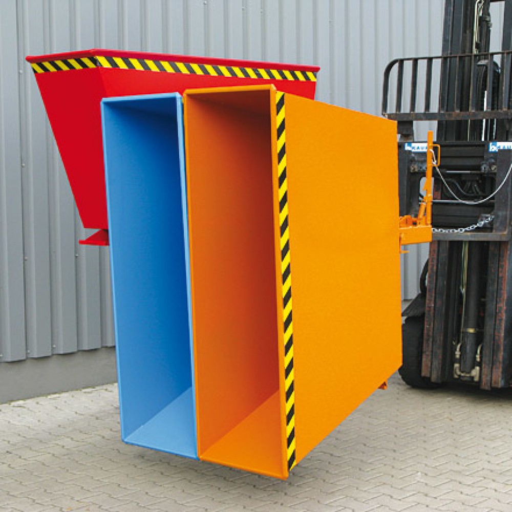 Produktabbildung Nr. 3: Eichinger® Kippbehälter  Sortiersystem 2in1 oder "3in1", 2x900 Liter, reinorange