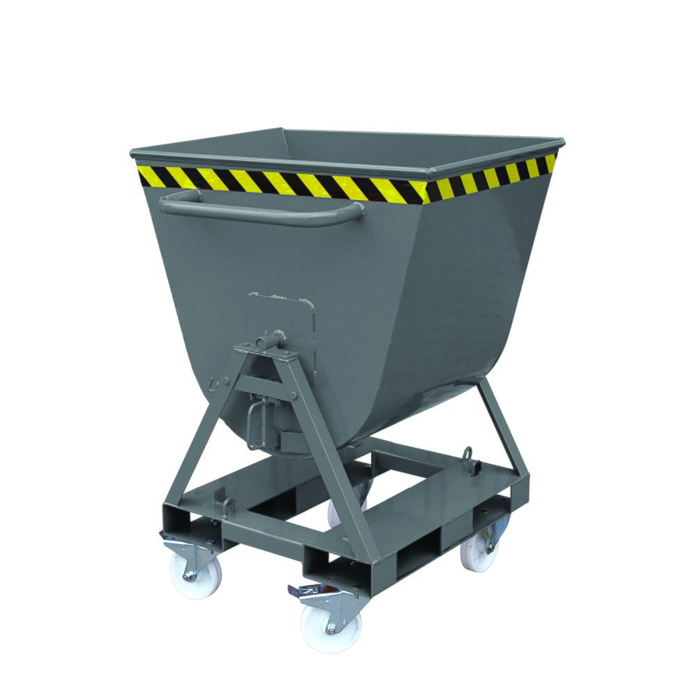 Produktabbildung Nr. 1: Eichinger® Kippmulde 2-seitig kippbar, von 4 Seiten anfahrbar, 500 kg, 300 Liter anthrazitgrau