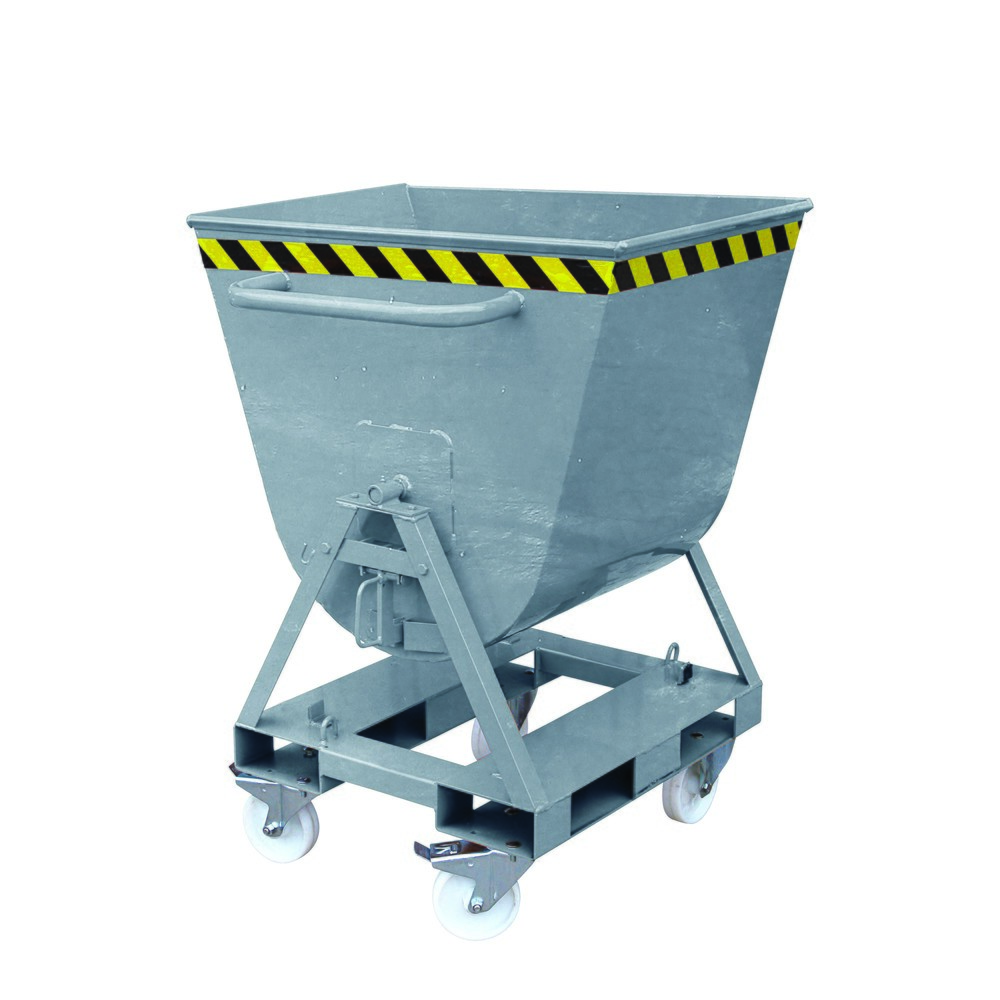 Produktabbildung Nr. 1: Eichinger® Kippmulde 2-seitig kippbar, von 4 Seiten anfahrbar, 500 kg, 600 Liter feuerverzinkt