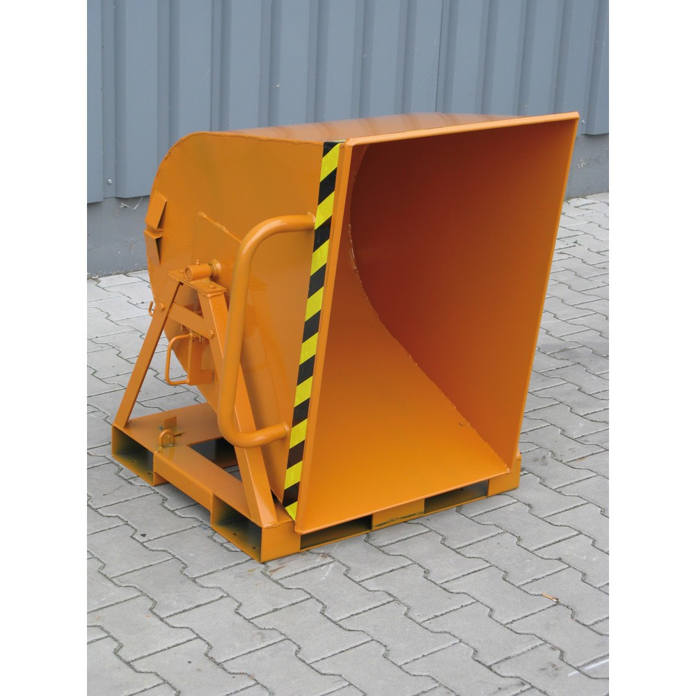 Produktabbildung Nr. 4: Eichinger® Kippmulde 2-seitig kippbar, von 4 Seiten anfahrbar, 500 kg, 600 Liter reinorange