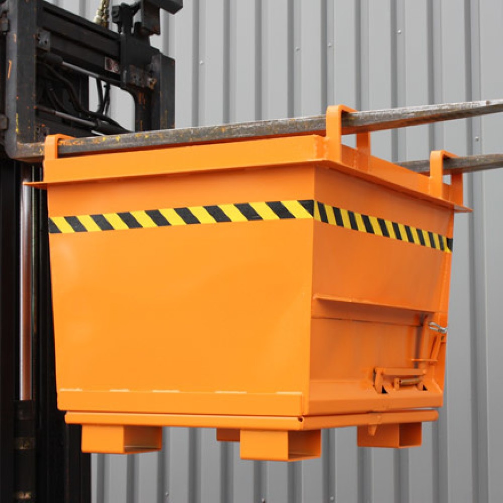 Produktabbildung Nr. 2: Eichinger® Klappbodenbehälter in konischer Ausführung, 2000 kg, 1000 Liter anthrazitgrau