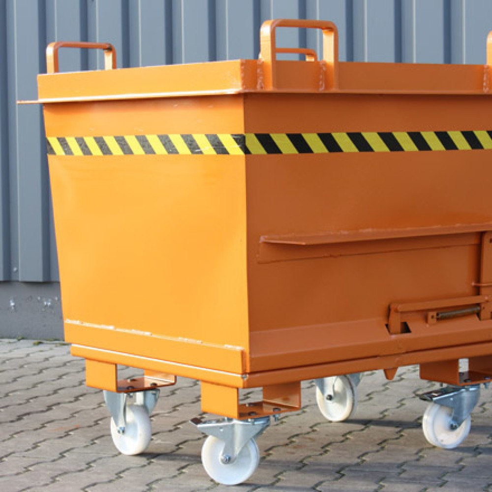 Produktabbildung Nr. 3: Eichinger® Klappbodenbehälter in konischer Ausführung, 2000 kg, 1000 Liter anthrazitgrau
