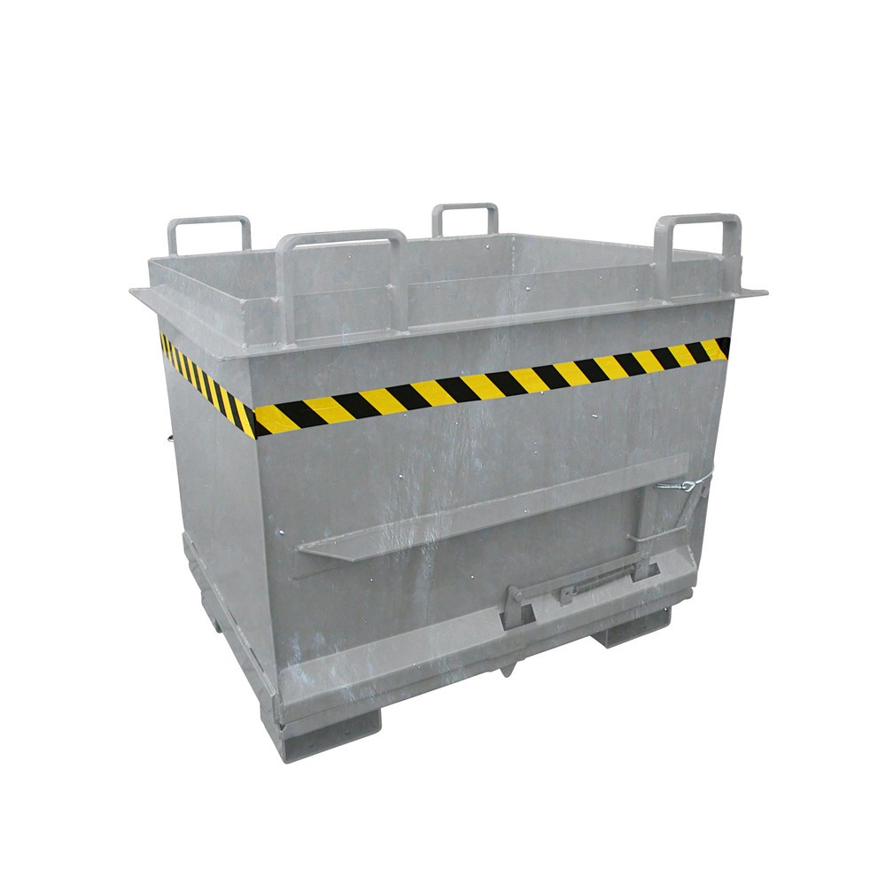 Produktabbildung: Eichinger® Klappbodenbehälter in konischer Ausführung, 2000 kg, 1000 Liter feuerverzinkt