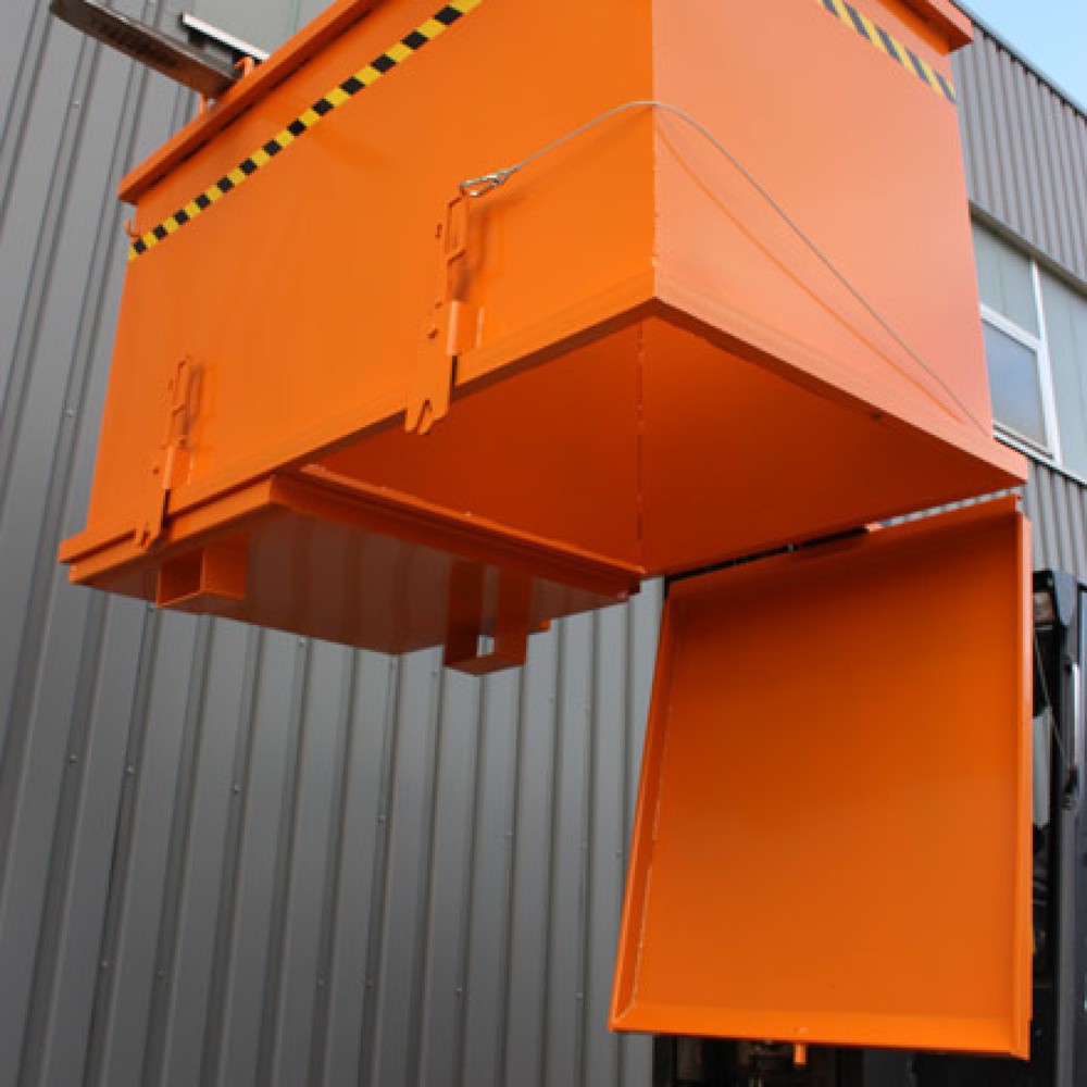Produktabbildung Nr. 2: Eichinger® Klappbodenbehälter Sortiersystem, 3x600 LIter enzianblau