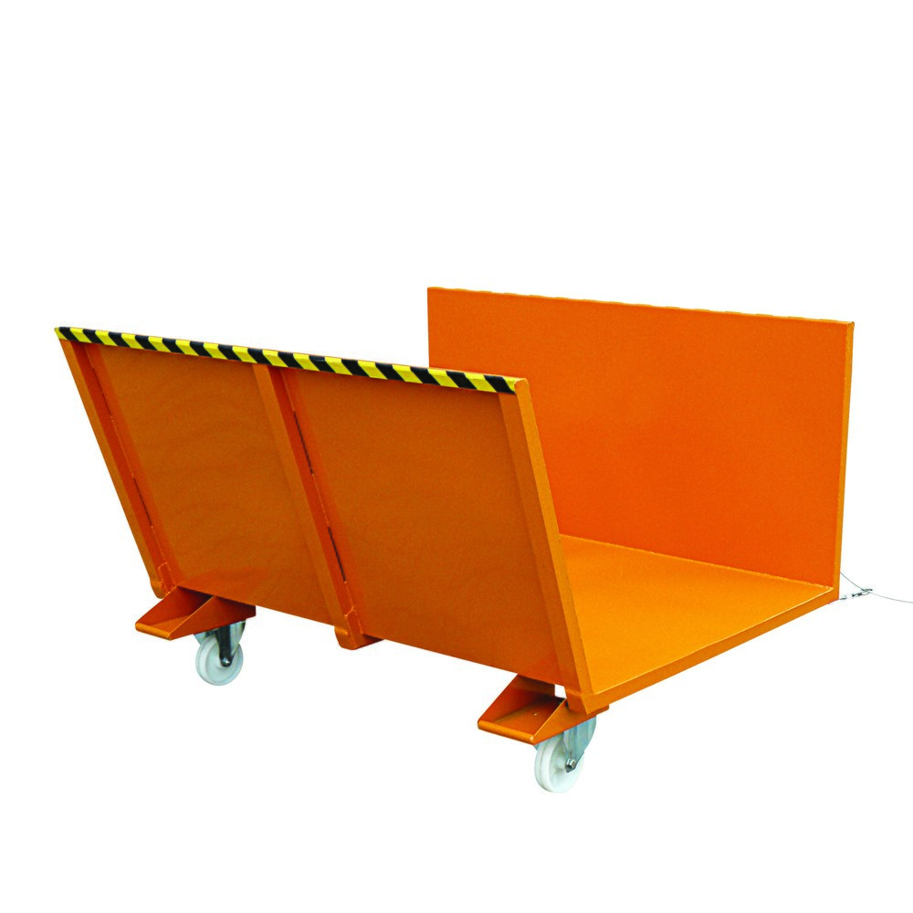 Produktabbildung Nr. 1: Eichinger® Langholz-Sammelplattform mit Seitenrampen, 500 kg reinorange