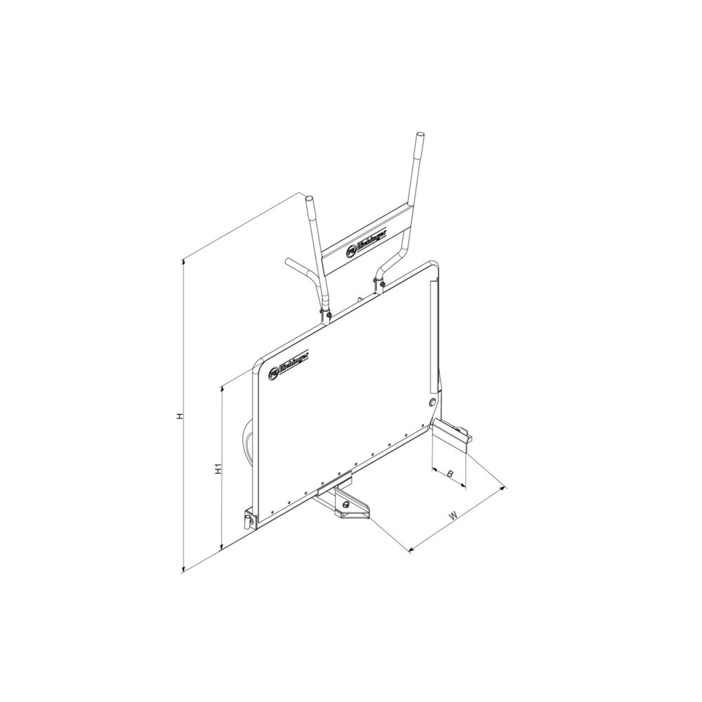 Produktabbildung Nr. 2: Eichinger® Platten-Transportkarre, 400 kg feuerverzinkt