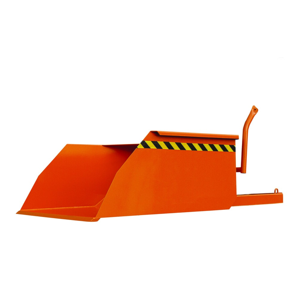 Eichinger® Schaufel mit geschlossenen Stapler-Einfahrtaschen, 1500 kg, 300 Liter reinorange Produktabbildung: Eichinger® Schaufel mit geschlossenen Stapler-Einfahrtaschen, 1500 kg, 300 Liter reinorange