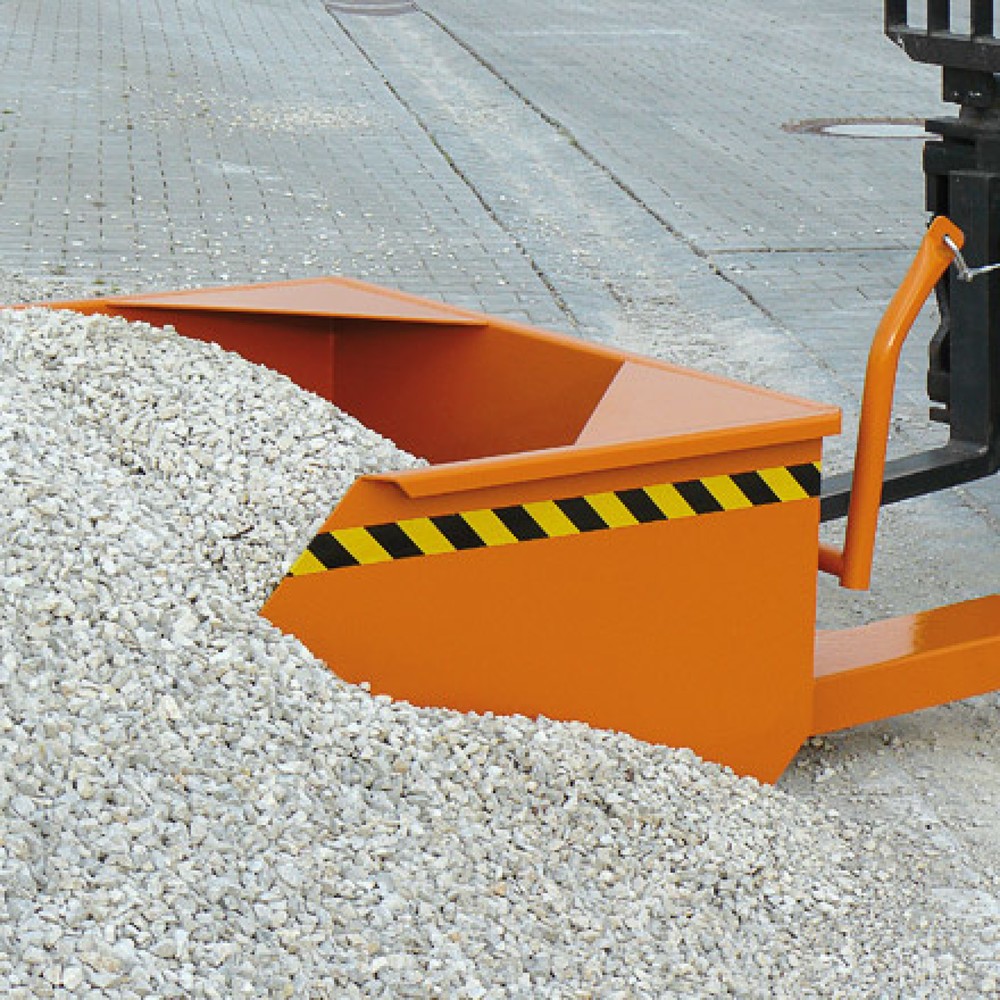 Produktabbildung Nr. 5: Eichinger® Schaufel mit geschlossenen Stapler-Einfahrtaschen, 1500 kg, 300 Liter anthrazitgrau