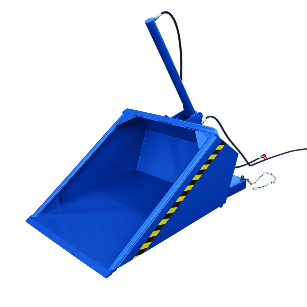 Produktabbildung: Eichinger® Schaufel mit hydraulischer Kippvorrichtung, 1000 kg, 500 Liter, enzianblau