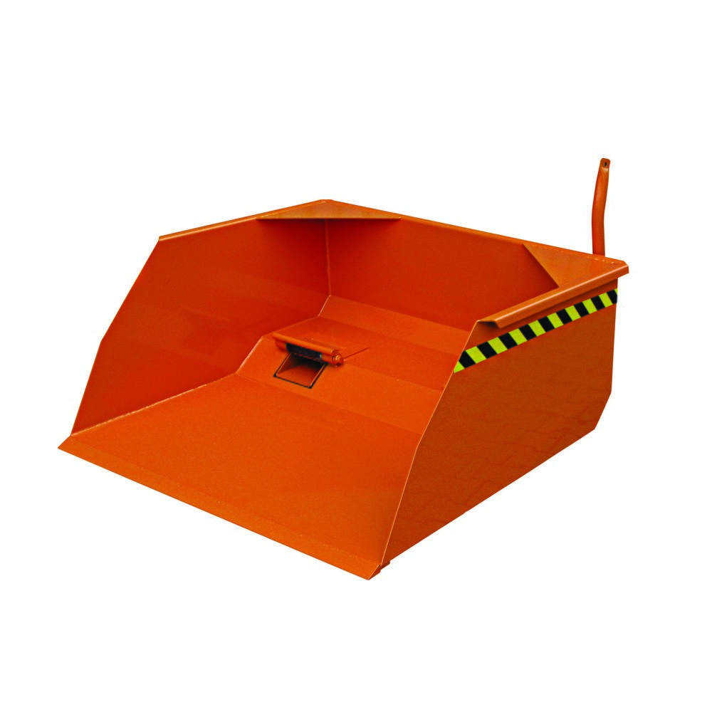 Produktabbildung: Eichinger® Schaufel mit Staplergabel-Durchschub, 3000 kg, 1250 Liter reinorange