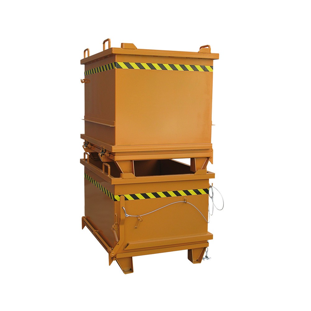 Produktabbildung Nr. 4: Eichinger® Schuttbehälter mit Klappboden, 1000 kg, 500 Liter anthrazitgrau