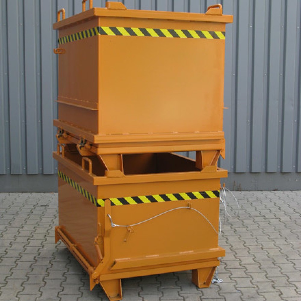 Produktabbildung Nr. 5: Eichinger® Schuttbehälter mit Klappboden, 1000 kg, 500 Liter anthrazitgrau