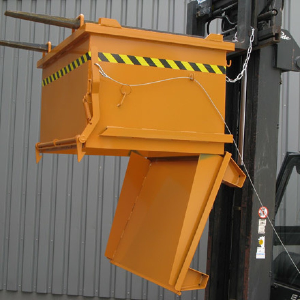 Produktabbildung Nr. 7: Eichinger® Schuttbehälter mit Klappboden, 1000 kg, 500 Liter anthrazitgrau