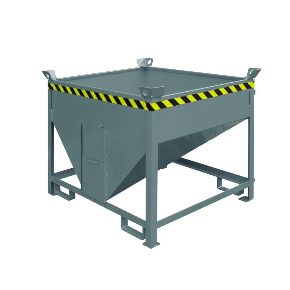 Produktabbildung Nr. 1: Eichinger® Silobehälter mit Auslaufschieber, 1000 Liter anthrazitgrau