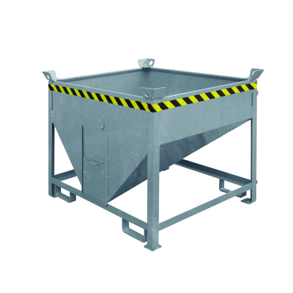 Produktabbildung: Eichinger® Silobehälter mit Auslaufschieber, 400 Liter feuerverzinkt