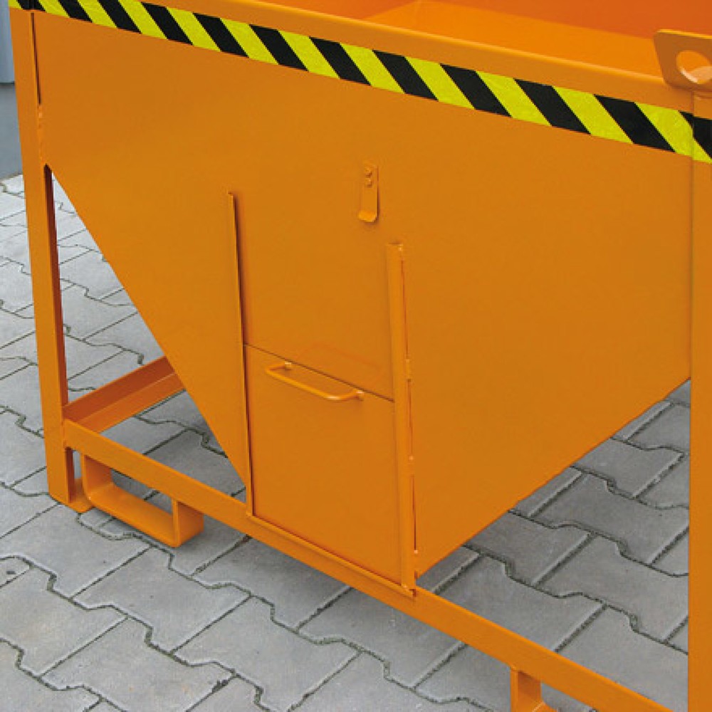 Produktabbildung Nr. 5: Eichinger® Silobehälter mit Auslaufschieber, 300 Liter reinorange