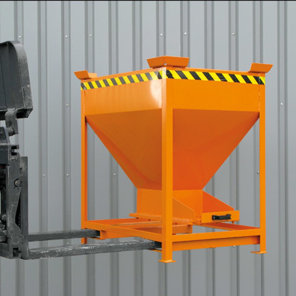 Produktabbildung Nr. 2: Eichinger® Silobehälter mit Dosier-Schiebeklappe am Auslauftrichter, 300 Liter enzianblau
