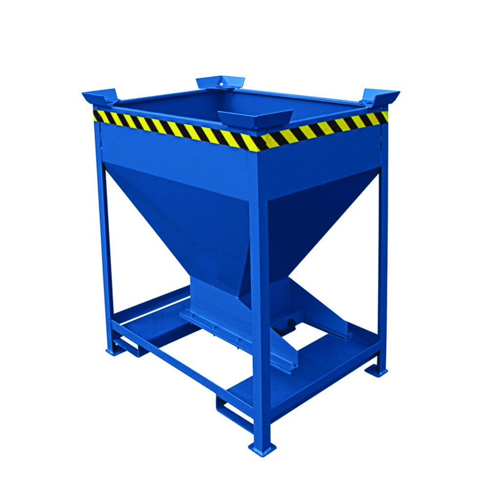 Produktabbildung Nr. 1: Eichinger® Silobehälter mit Dosier-Schiebeklappe am Auslauftrichter, 300 Liter enzianblau