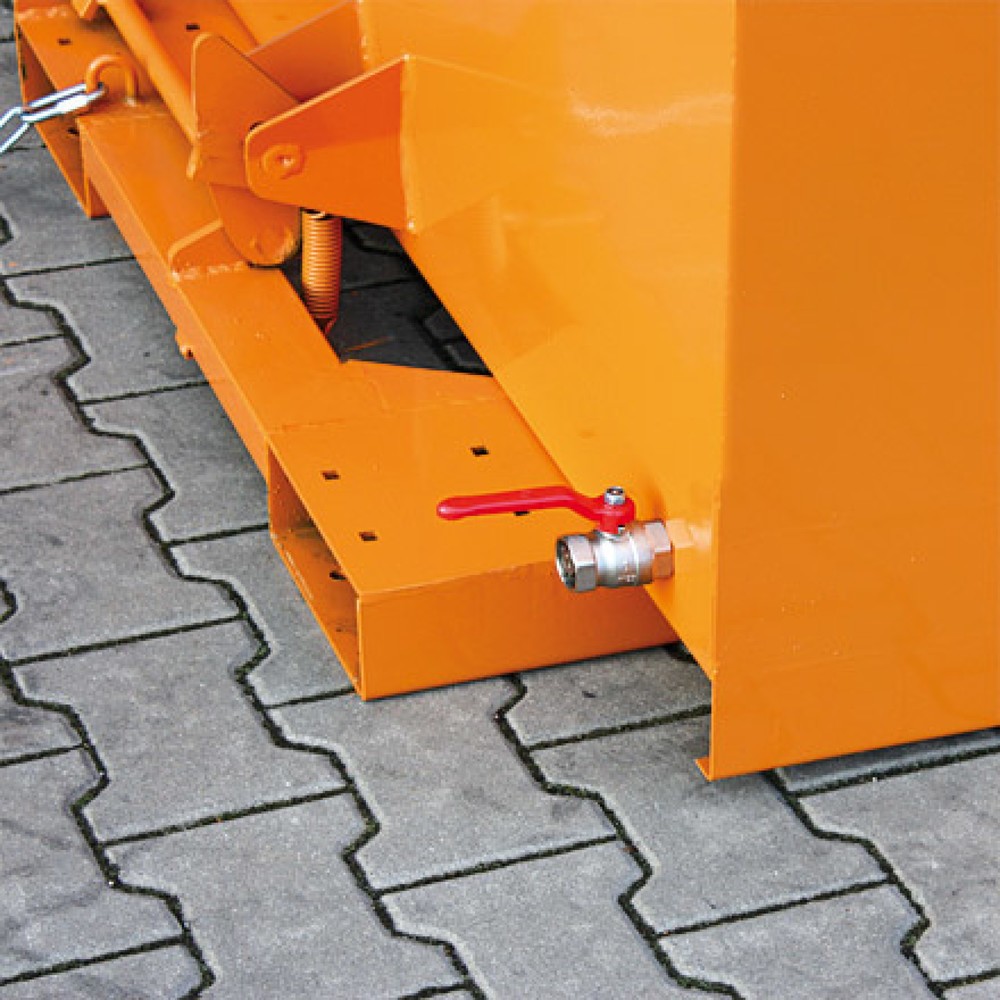 Produktabbildung Nr. 2: Eichinger® Spänebehälter mit Lochblech-Boden und Ablasshahn, 1000 kg, 300 Liter, anthrazitgrau