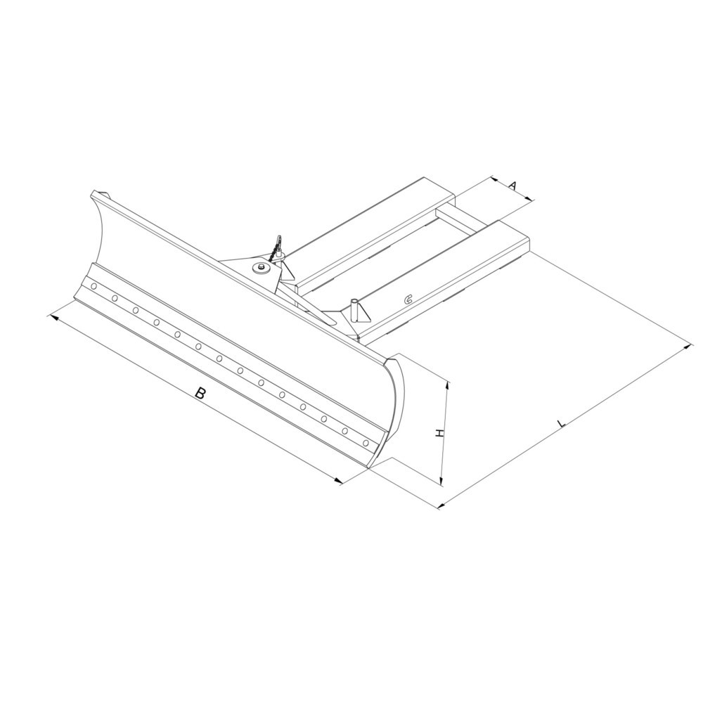 Produktabbildung Nr. 3: Eichinger® Schneeschieber, Schildbreite 1500 mm,  reinorange, stahl