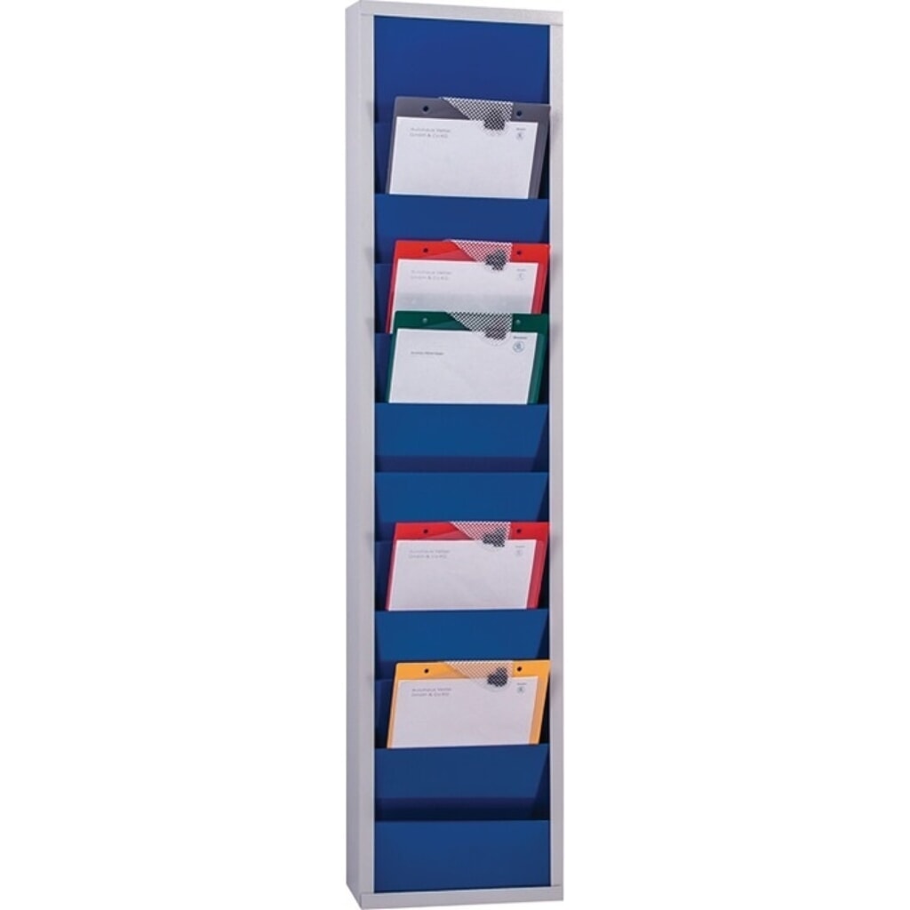Produktabbildung: EICHNER Werkstattplaner, ultramarinblau, RAL 5002, H1278xB315xT74 mm, 1-reihig